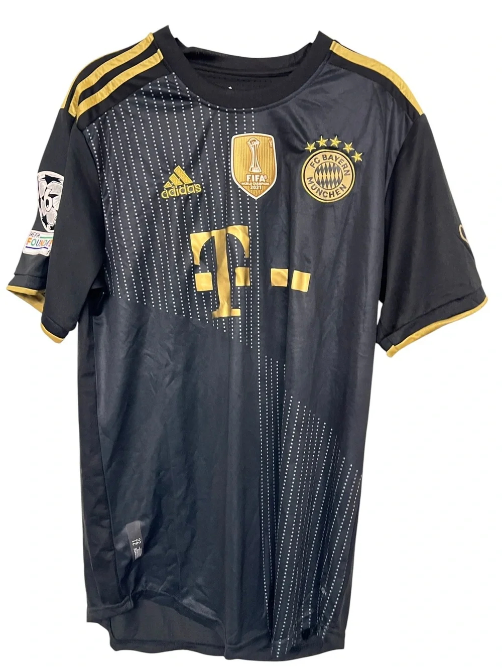 New adidas Black and Gold FC Bayern 21/22 Away Jersey FIFA‎